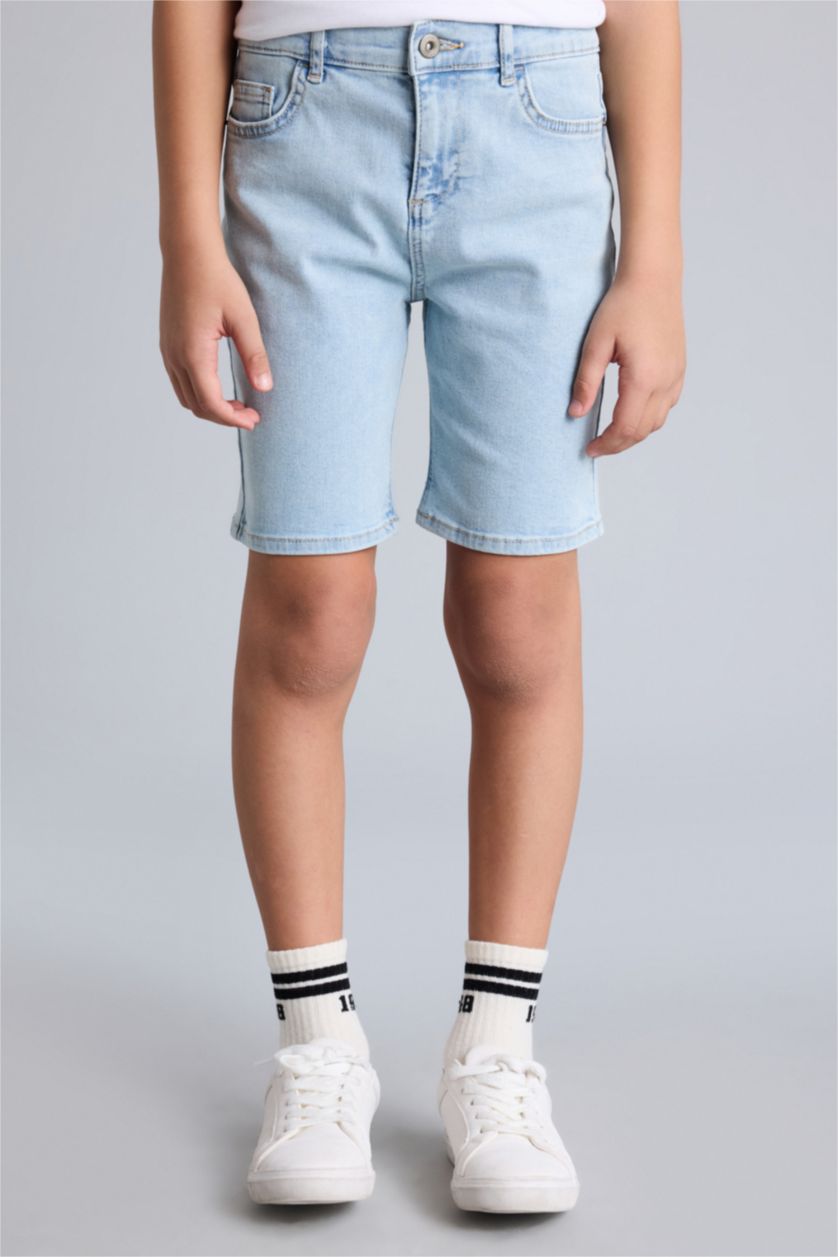 أولادي أزرق فاتح شورت اولادي جينز
