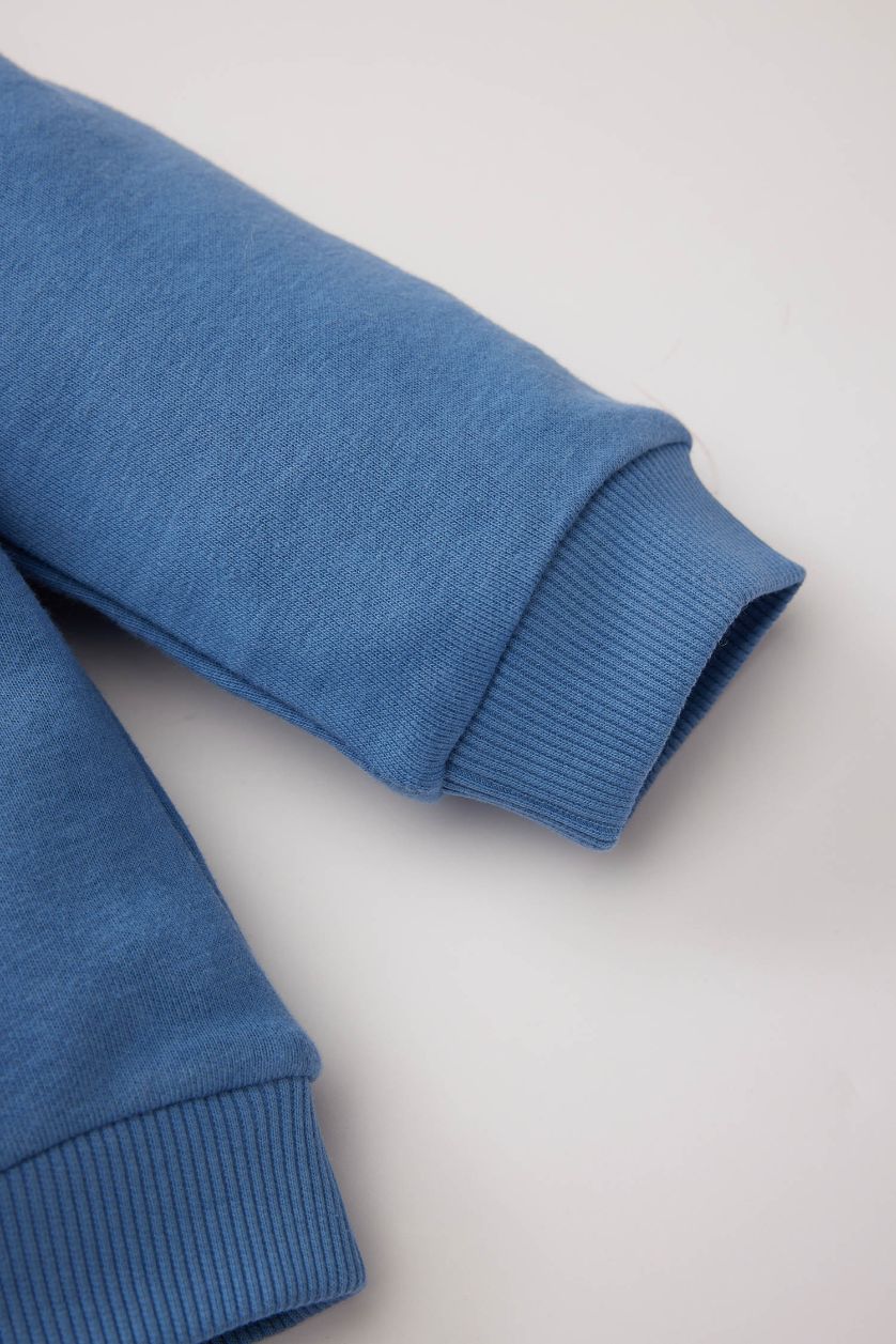 BÉBÉ GARÇON Bleu Sweatshirt imprimé à col rond pour bébé garçon