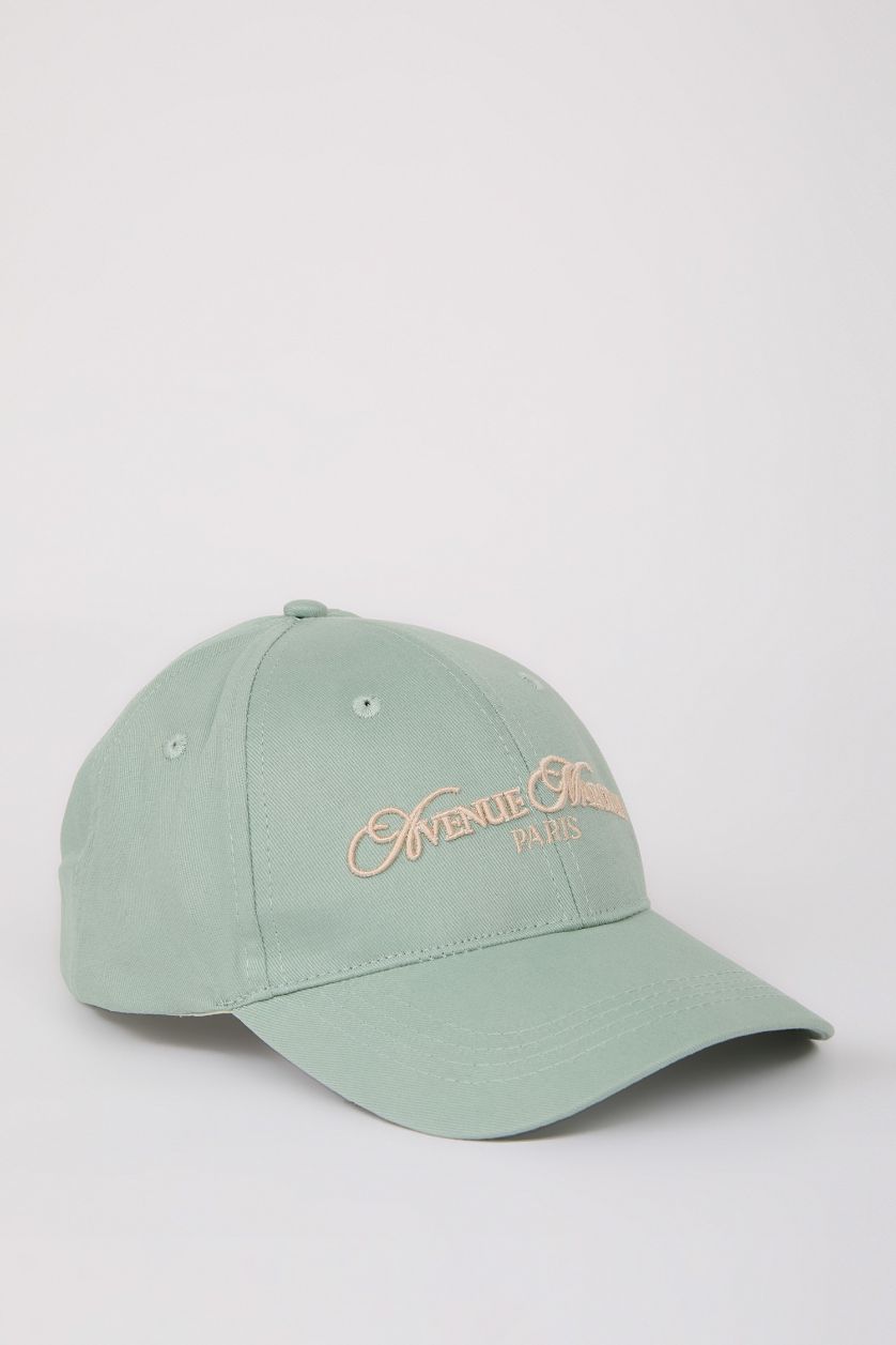 نساء نعناع شفقة كاب نسائي بيسبول منسوج باتكيت