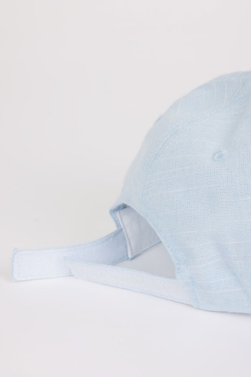 Kadın Mavi Kadın Baskılı Dokuma Beyzbol Basketbol Şapkası