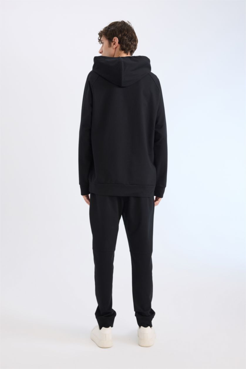 Man Black DeFactoFit Slim Fit Standard Leg Joggers