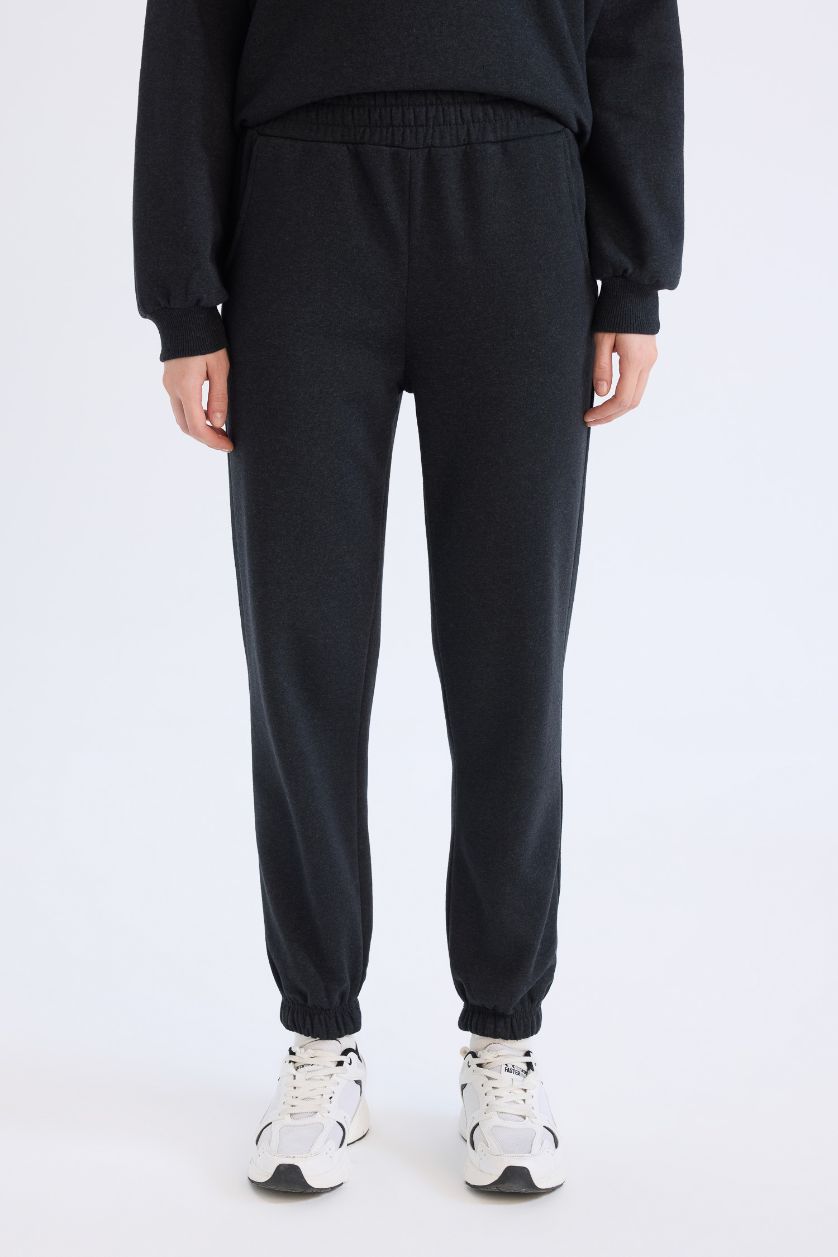 Kadın Antrasit Kalın Kumaş 2'li Takım