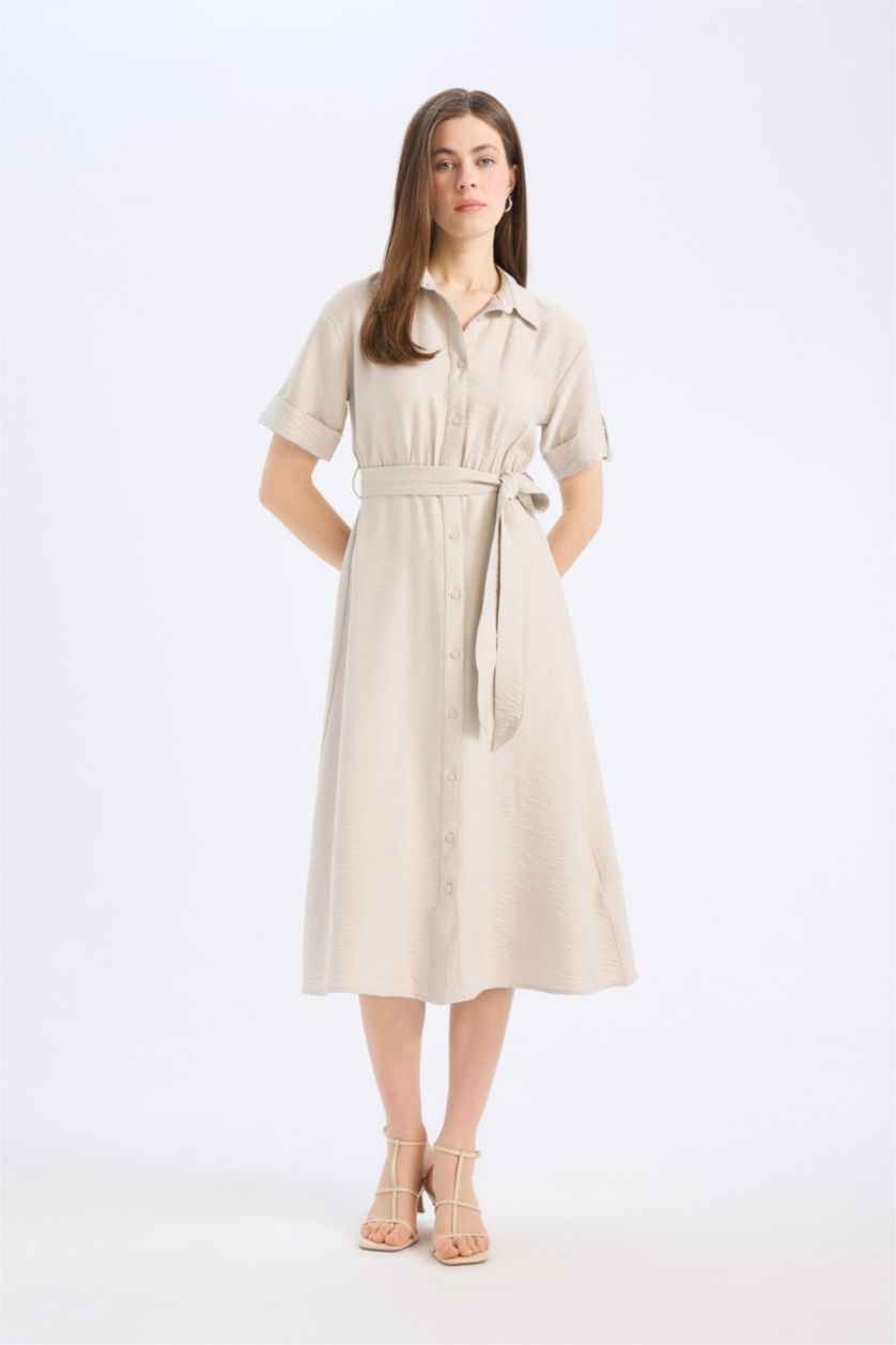 Әйелдерге Сұр жейде мойыны қысқа жеңді Қысқа жеңді тоқылған көйлек