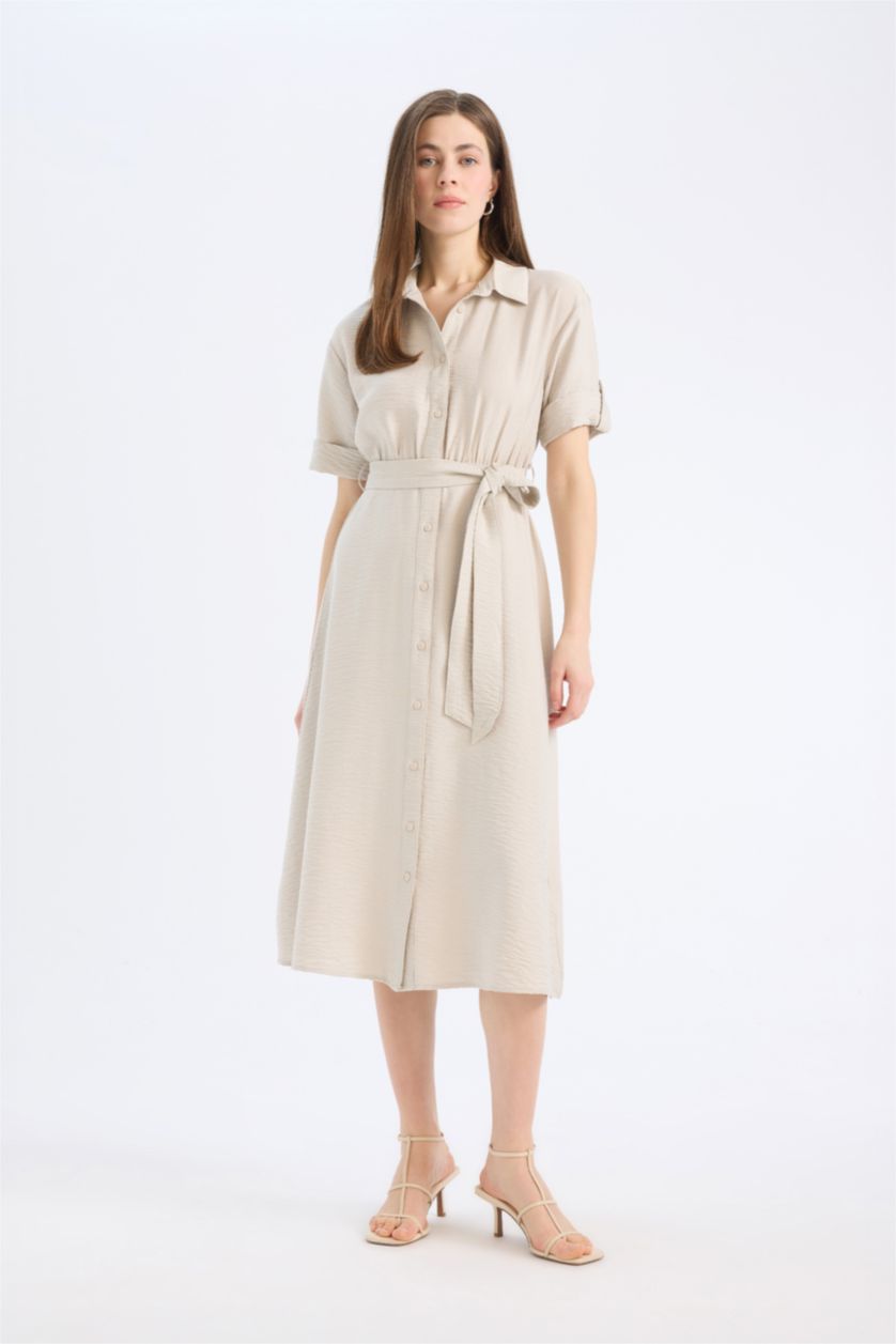 Әйелдерге Сұр жейде мойыны қысқа жеңді Қысқа жеңді тоқылған көйлек