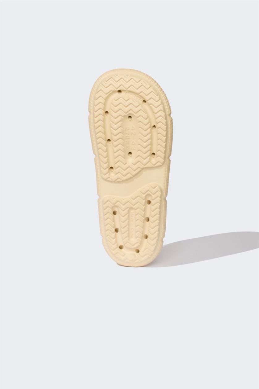 MAN Beige Man Flat Sole Eva Slippers