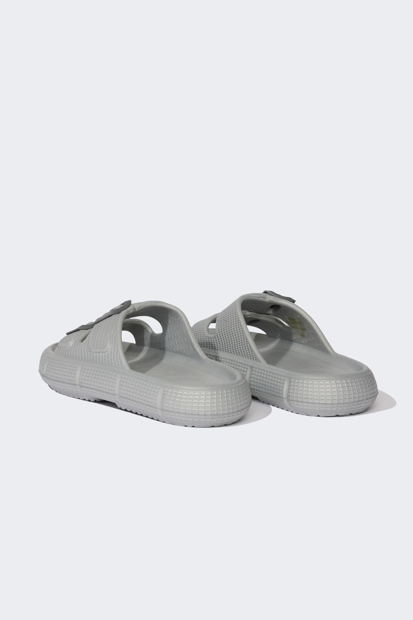 رجالي رمادي شبشب رجالي إيفا رمادي بكعب مسطح بشريط مزدوج