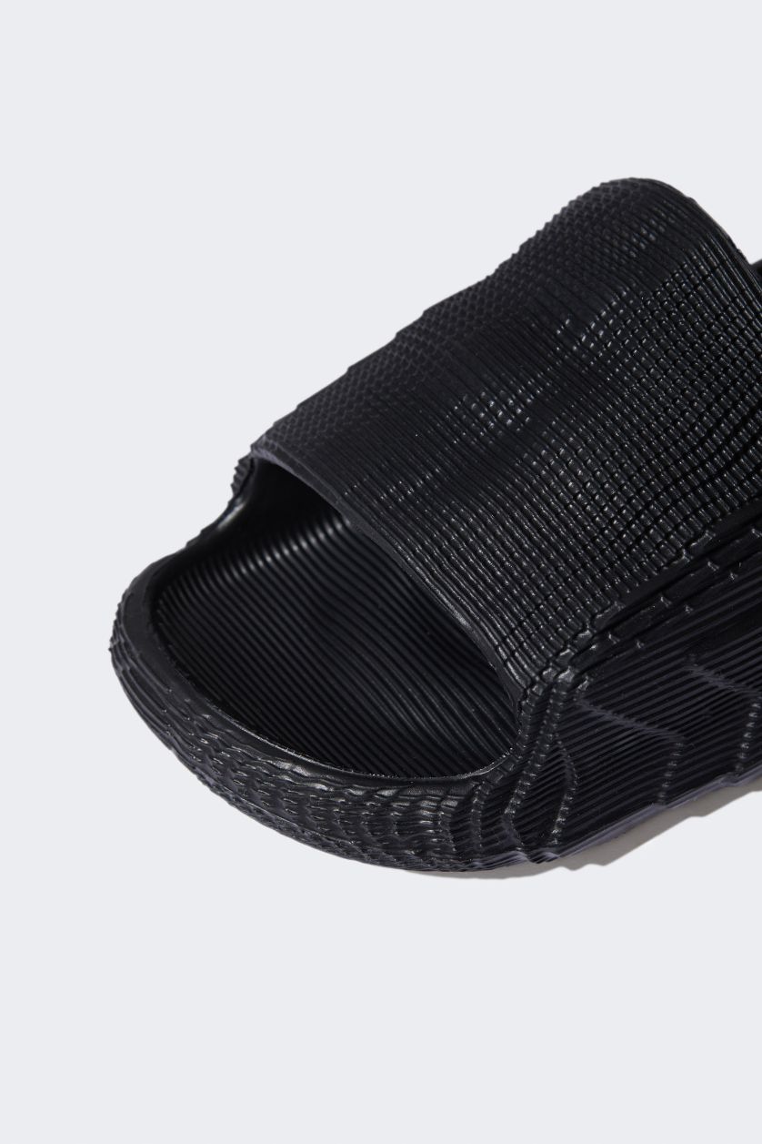 رجال كحلي شبشب رجالي إيفا بكعب مسطح بشريط مفرد