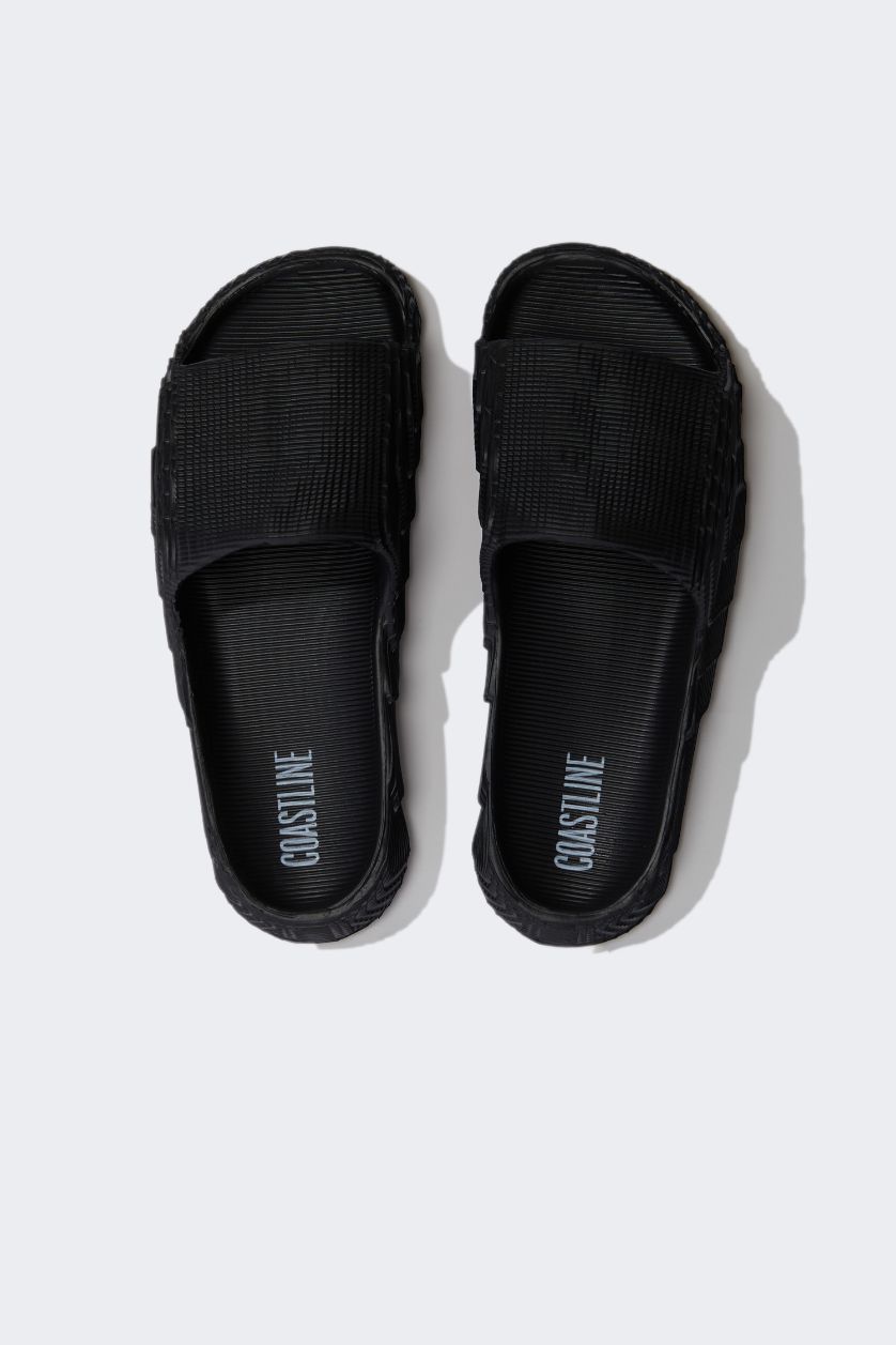 رجال كحلي شبشب رجالي إيفا بكعب مسطح بشريط مفرد