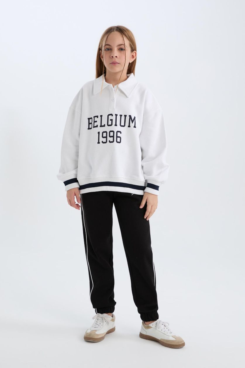 بناتي أسود بنطلون سويت بانتس بناتي جوجر قطن