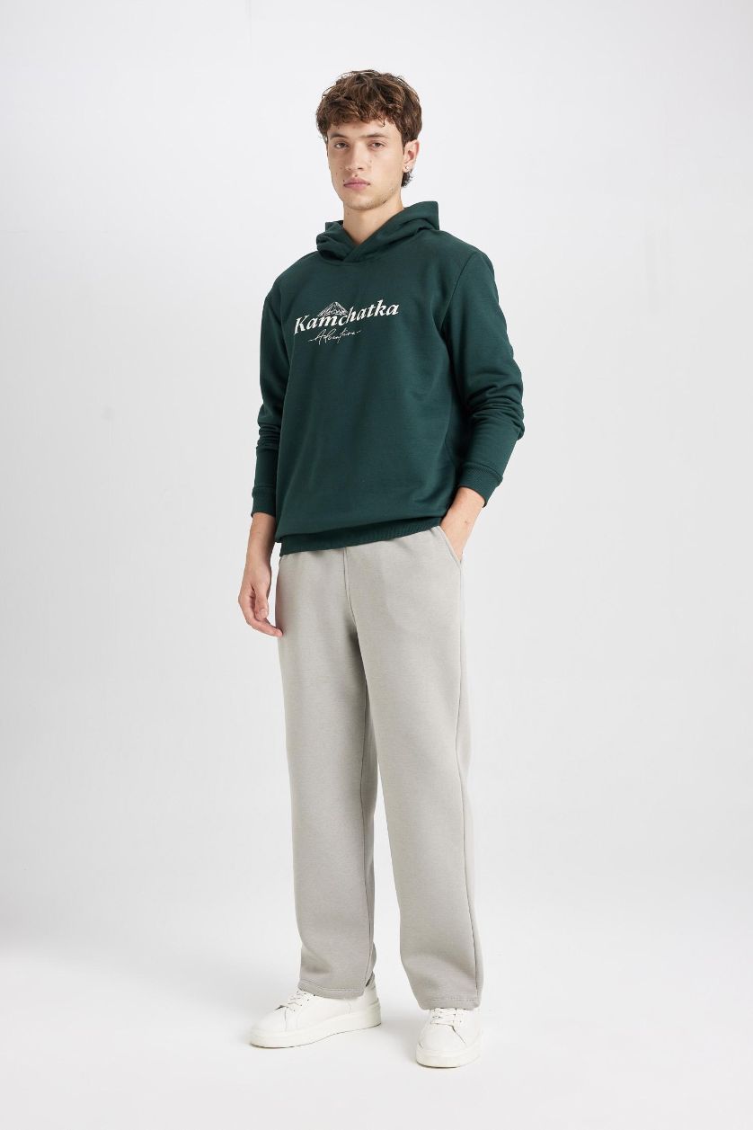 Ерлер Сұр релакс пішімі 3 көтерілген жіп тұрақты етек Шалбар