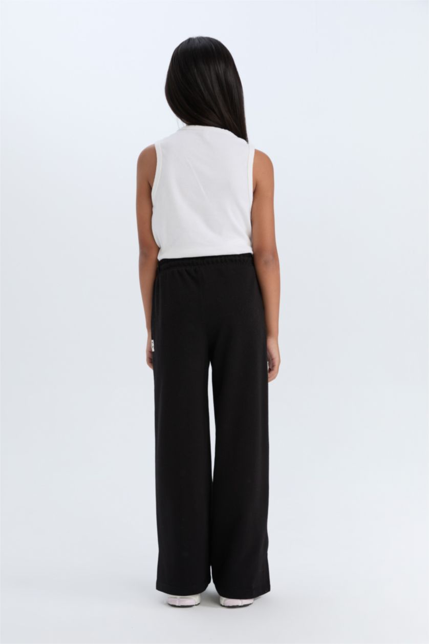 Young Girls - Teen Girls Black Wide Leg Trousers