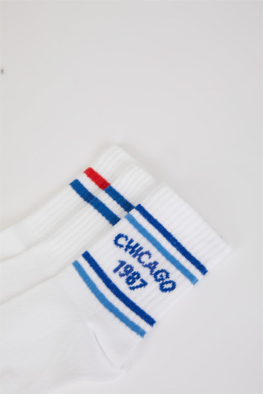 Boys & Teens White Boy 3 Piece Cotton Long Socks