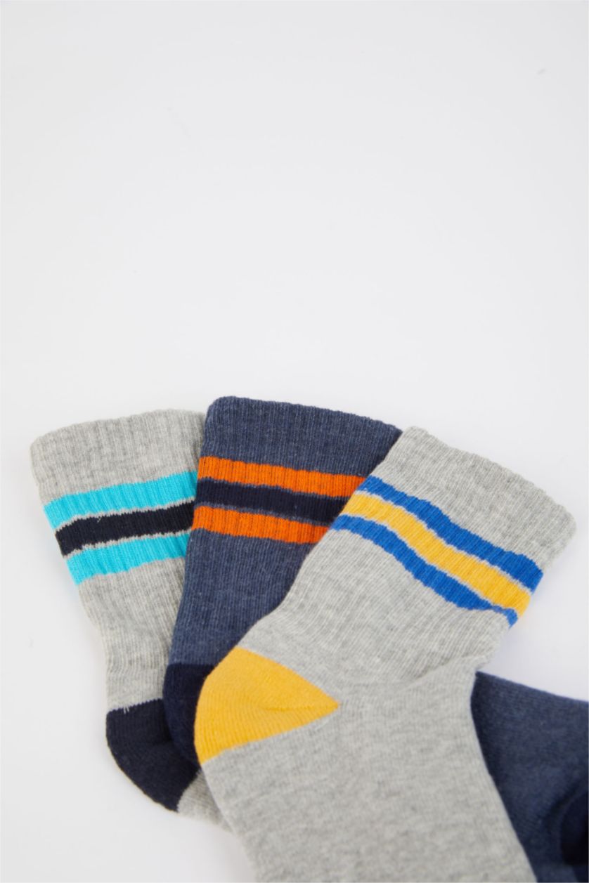 Erkek Çocuk - Genç Erkek Karma Erkek Çocuk 3'lü Pamuklu Havlu Spor Çorap