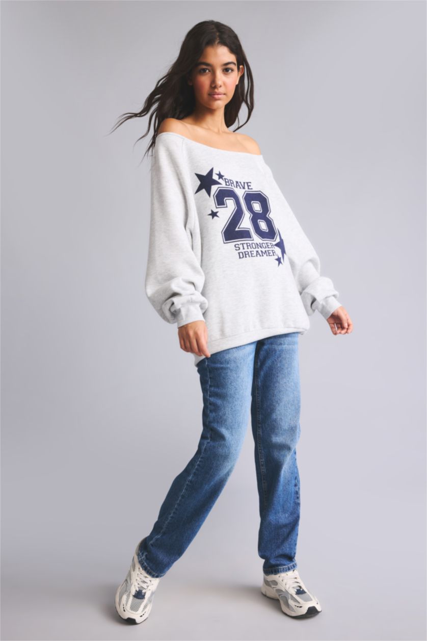 Kadın Mavi Comfort Straight Bilek Boyu Jean Pantolon