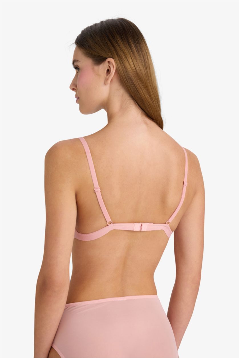 Kadın Gülkurusu Dantel Detaylı Çıkarılabilir Pedli Bra-Fall in Love 