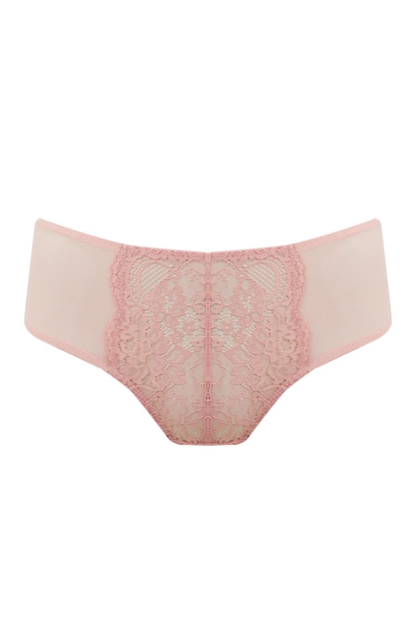 Kadın Gülkurusu Dantel Detaylı Slip Külot