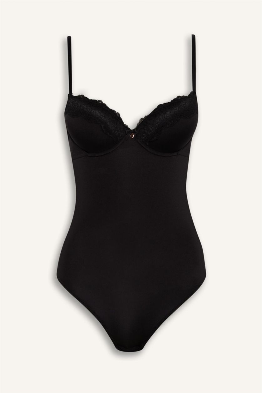 WOMAN Black Fall in Love With Lace Bodysuit