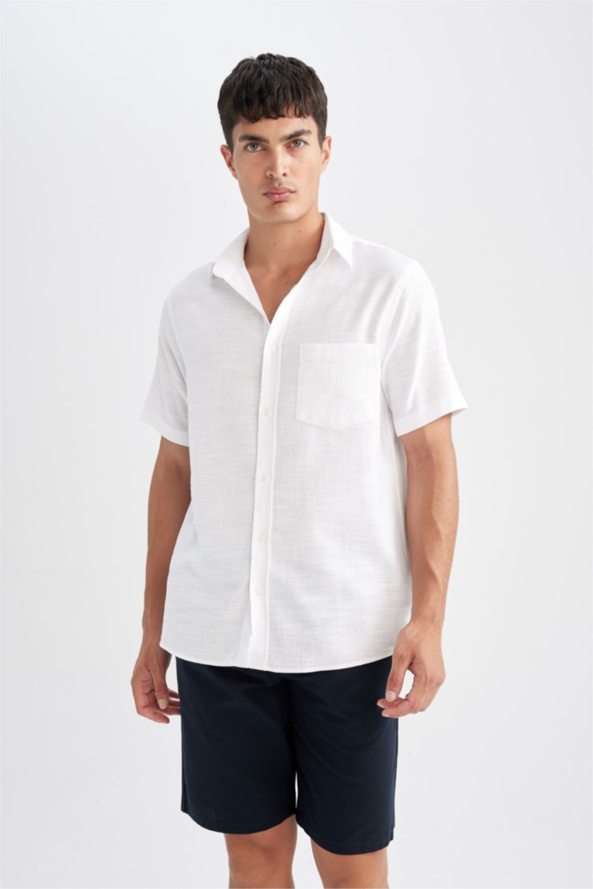 رجال كحلي شورت قطن