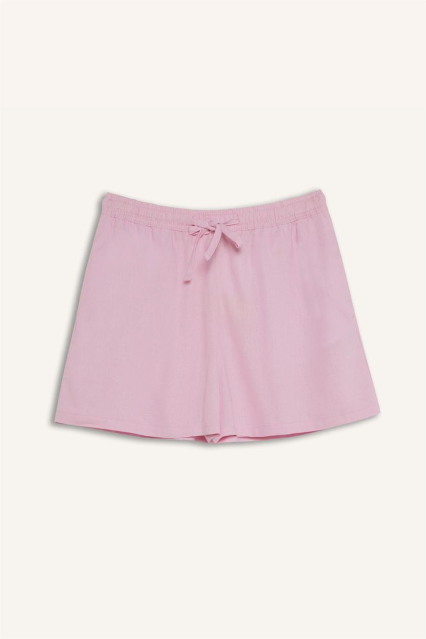 Әйелдерге Ашық Қызғылт Шолақ шалбар