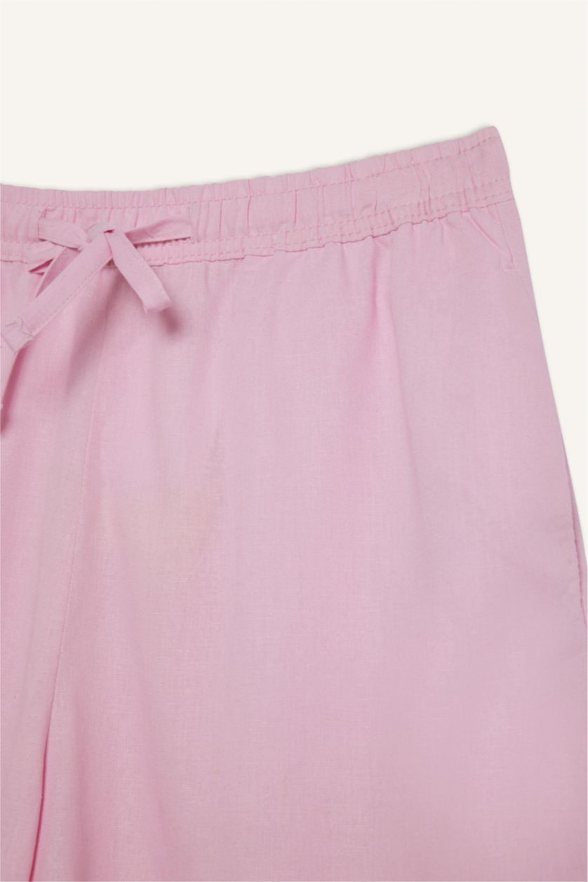 Әйелдерге Ашық Қызғылт Шолақ шалбар