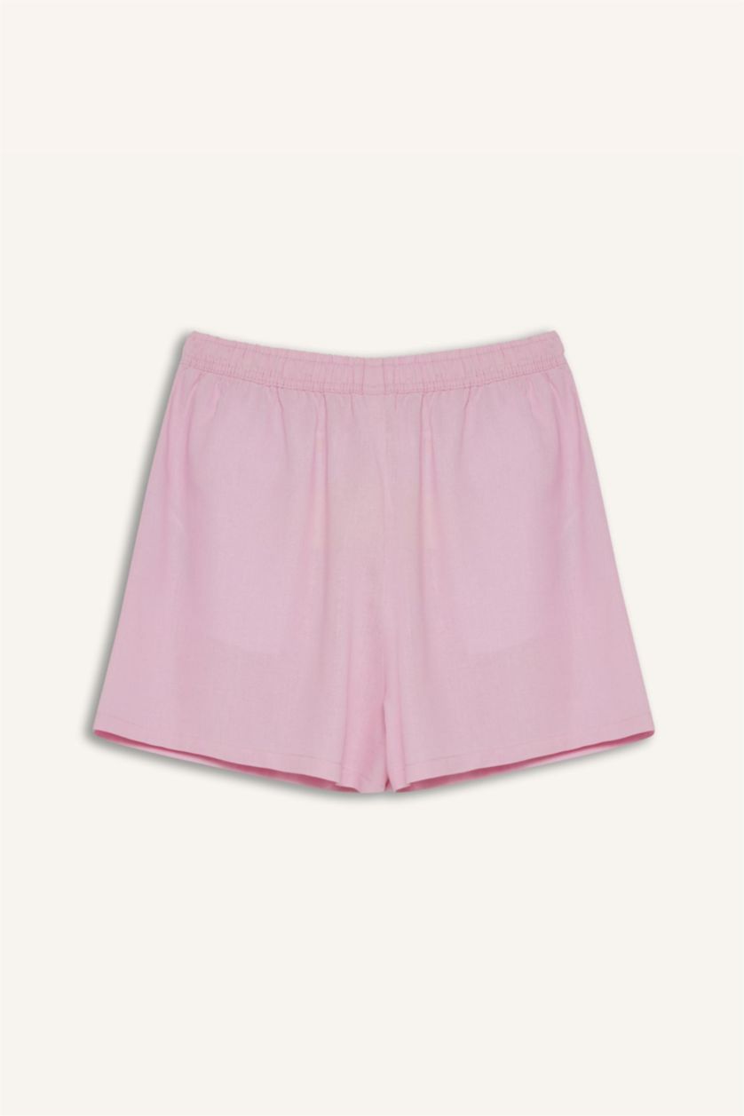 Әйелдерге Ашық Қызғылт Шолақ шалбар