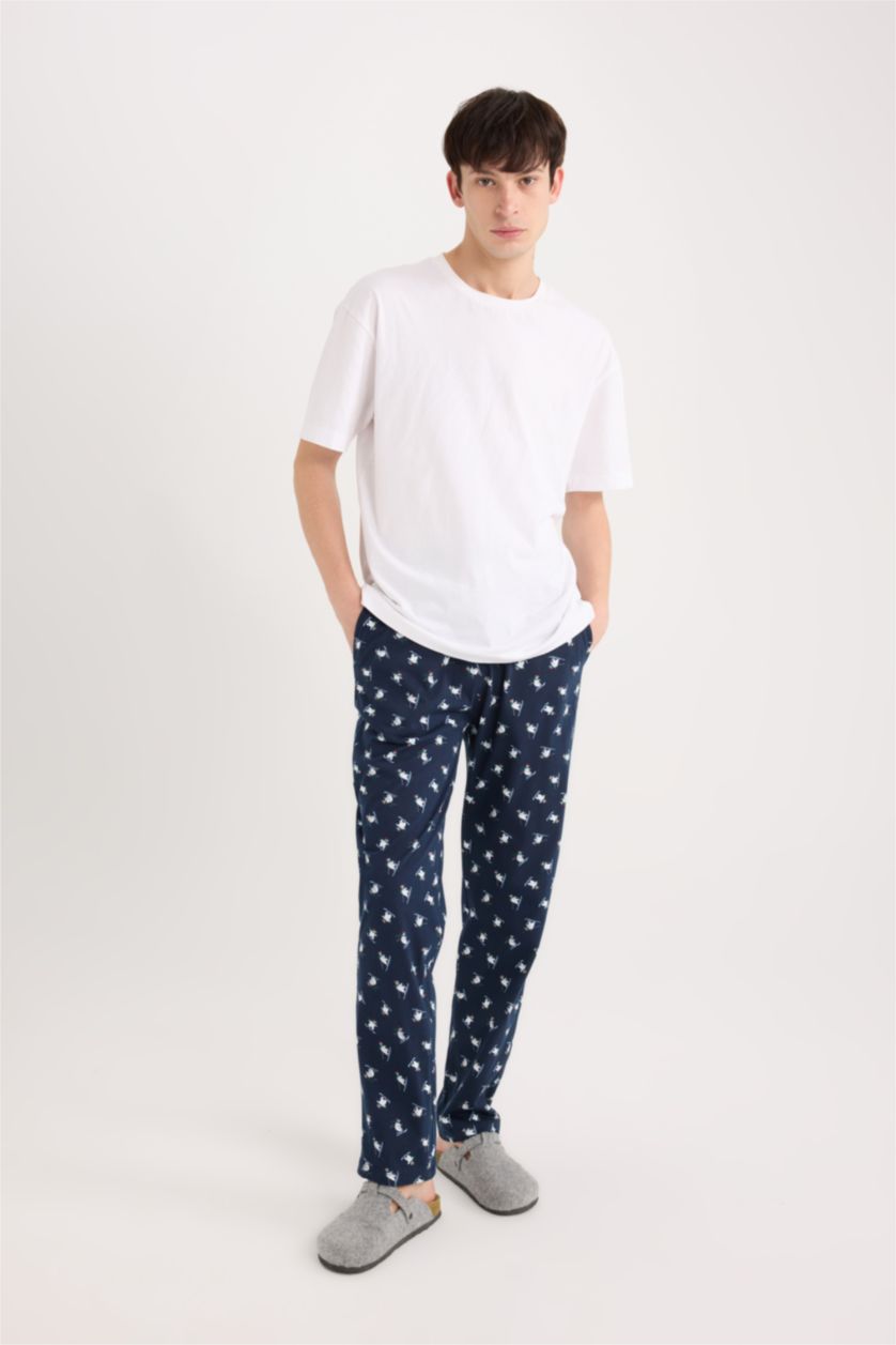 MAN NAVY Regular Fit Knitted Bottoms