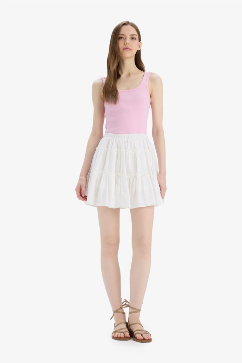 Әйелдерге АҚ қысқа ұзындық Тоқылған юбка