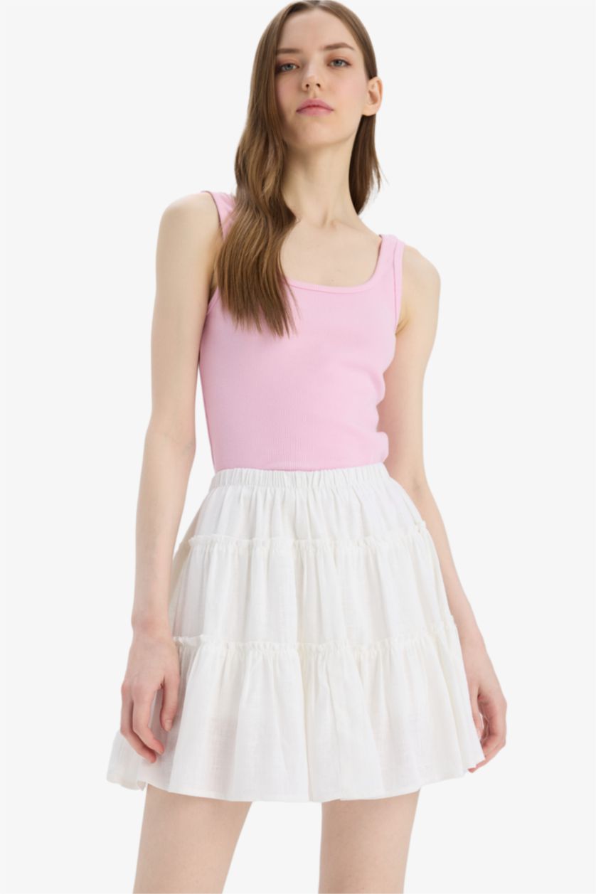 Әйелдерге АҚ қысқа ұзындық Тоқылған юбка