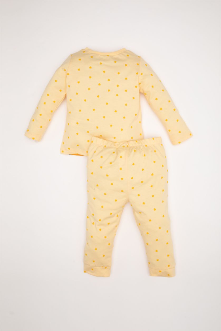 Baby Girls Yellow 2 piece Regular Fit Crew Neck Looney Tunes Licensed Knitted Pyjamas