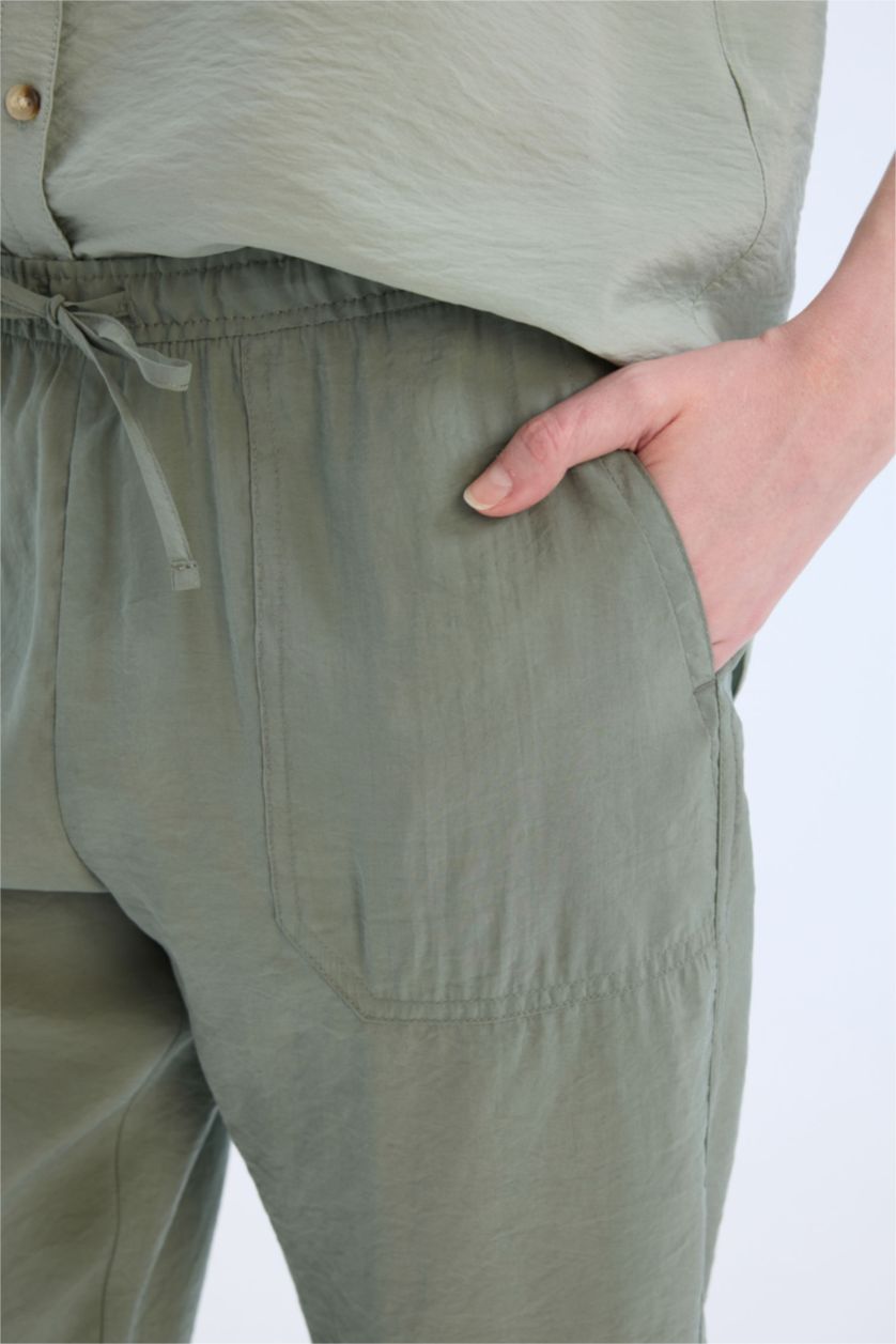 Әйелдерге ашық жасыл джоггер пішімі модаль толарсақ Шалбар