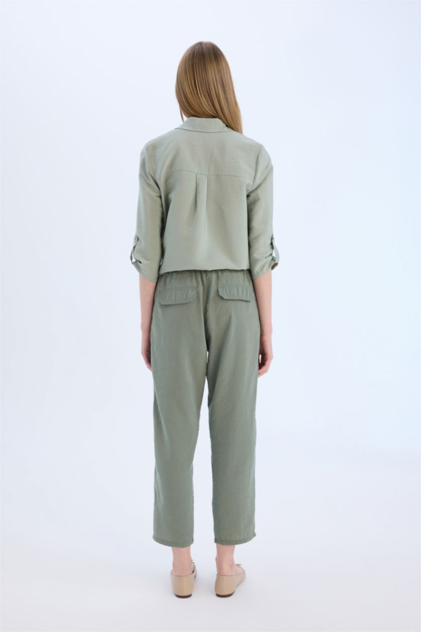 Әйелдерге ашық жасыл джоггер пішімі модаль толарсақ Шалбар