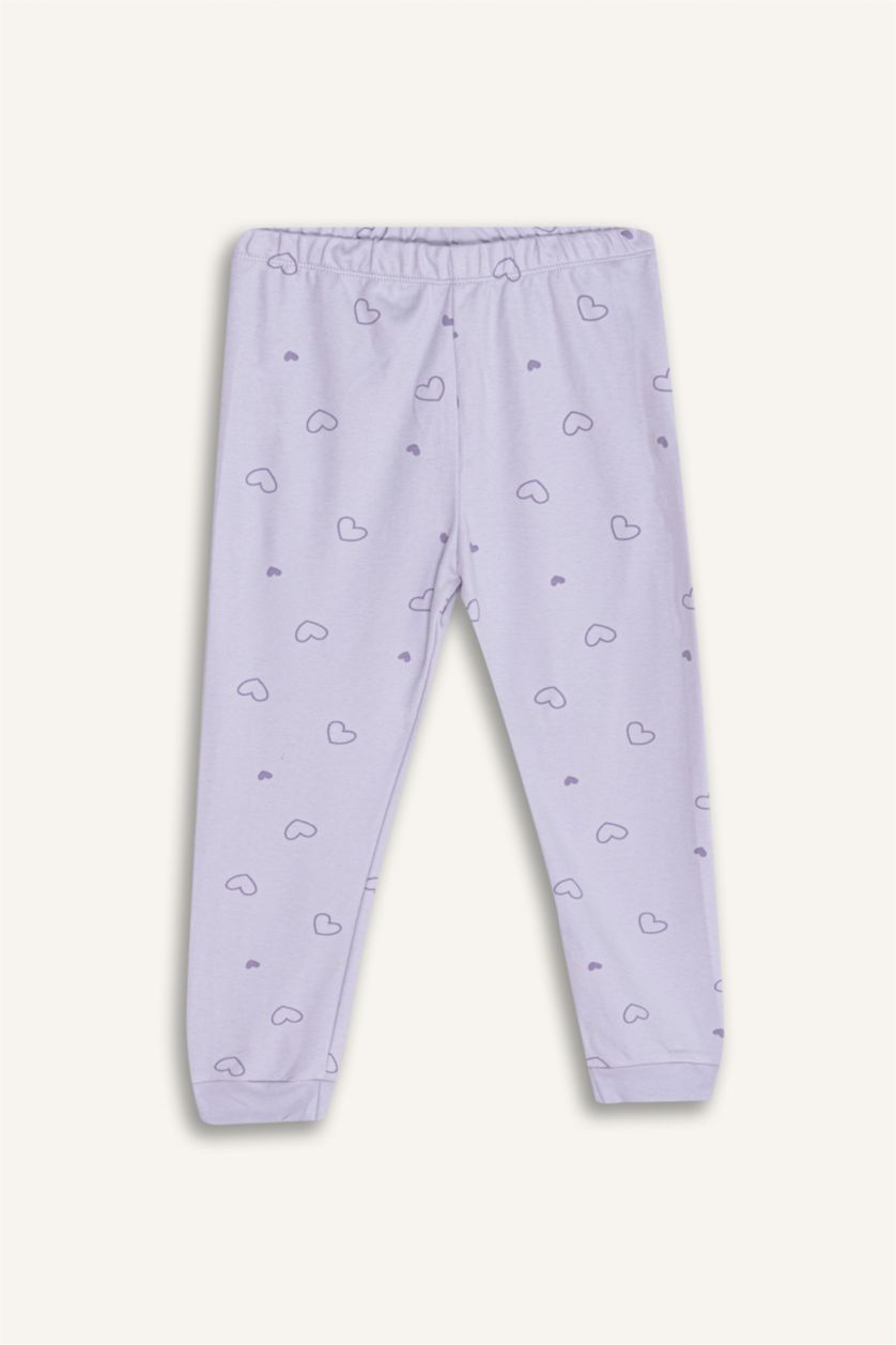 BABY GIRL Lilac طقم بيجاما قصة عادية