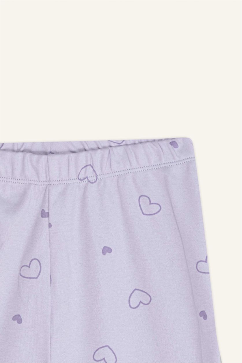 BABY GIRL Lilac طقم بيجاما قصة عادية