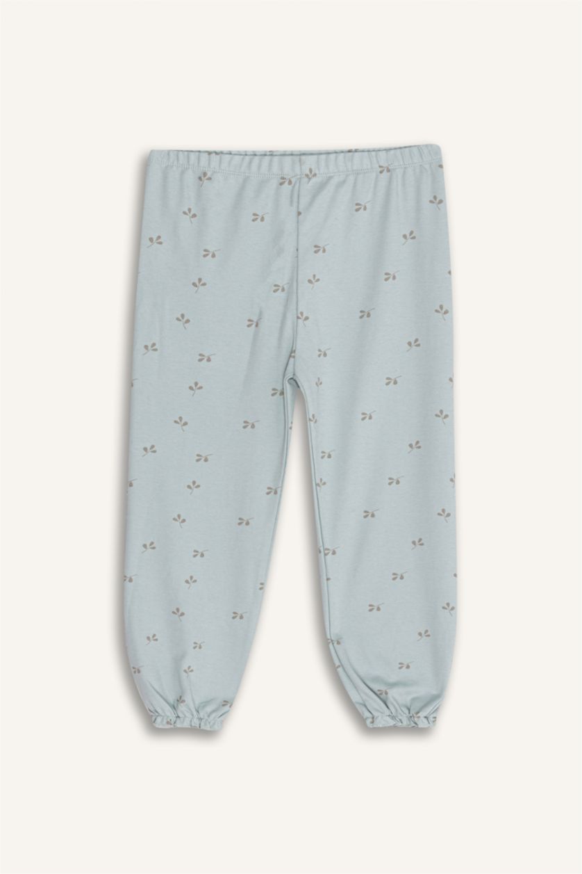 BABY GIRL Mint Baby Girl Printed Long Sleeve 2 Piece Pajama Set