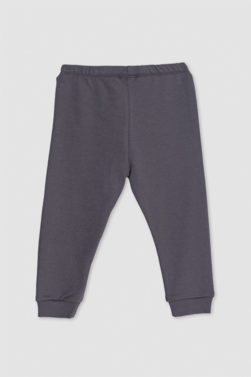 طفل صغير أنثرا طقم بيجاما بيبي اولادي قصة عادية بطبعة نجم - قطعتين