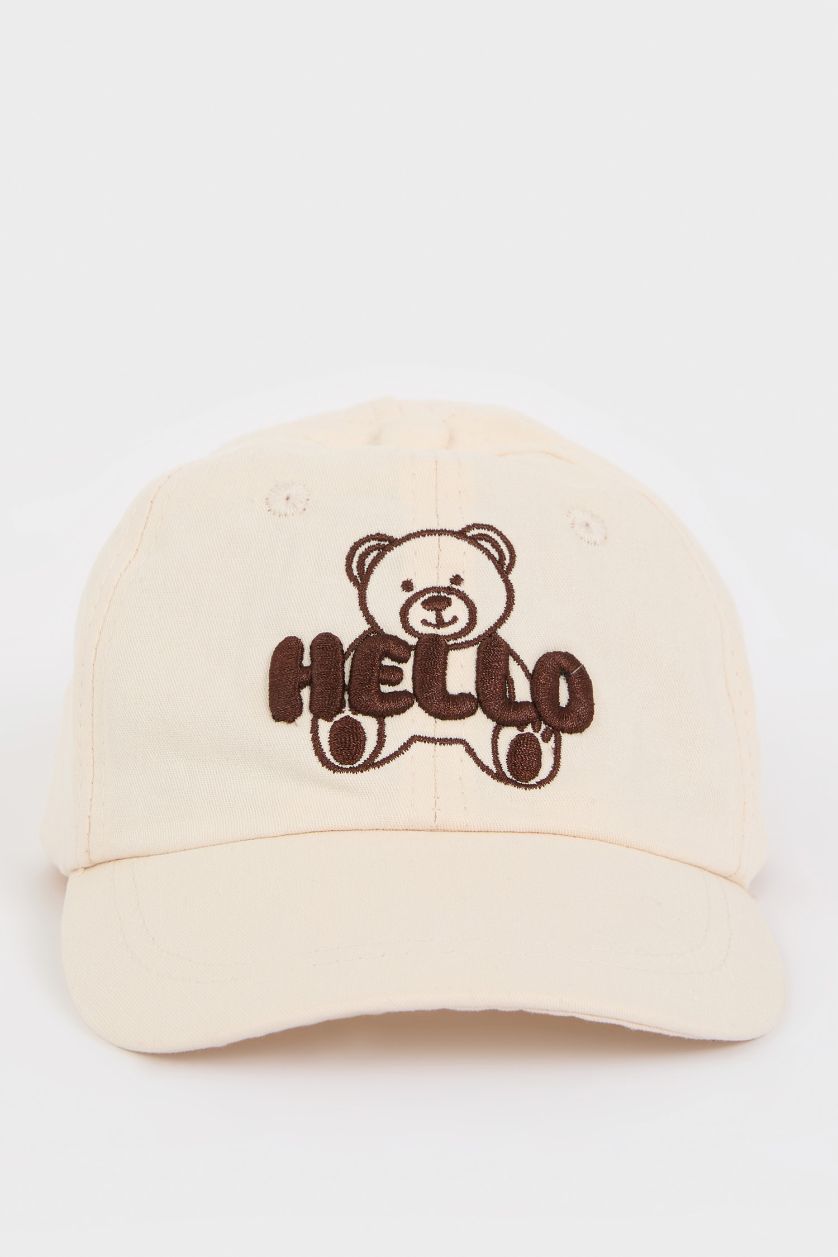 مولود ذكر بيج قبعة كاسكيت أولاد من قطن مطرز