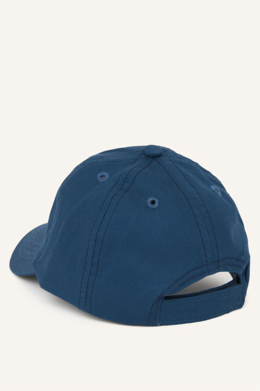 Erkek Bebek İndigo Pamuklu Cap Şapka Erkek Bebek