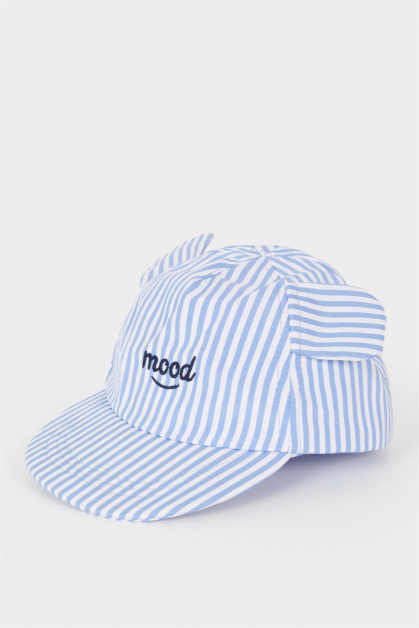 طفل صغير أزرق شفقة كاب قطن مطرز