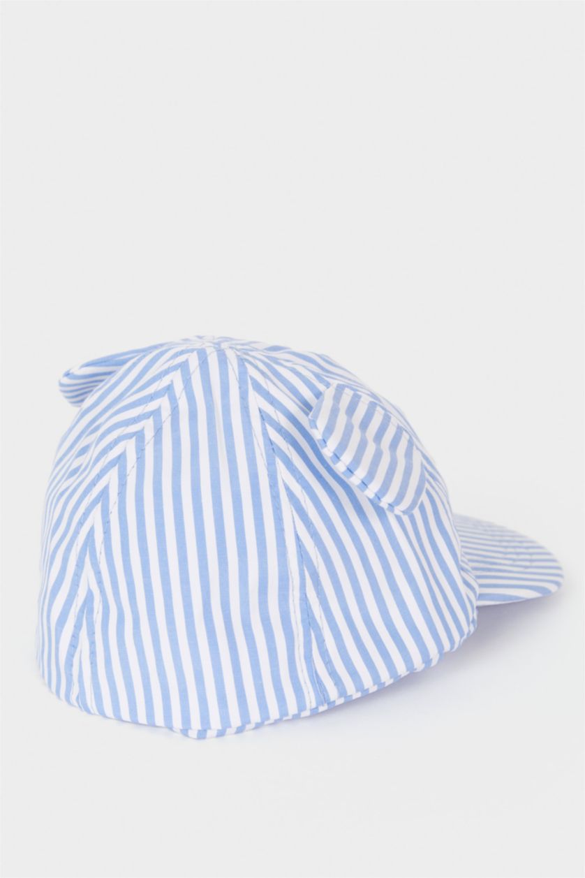 طفل صغير أزرق شفقة كاب قطن مطرز