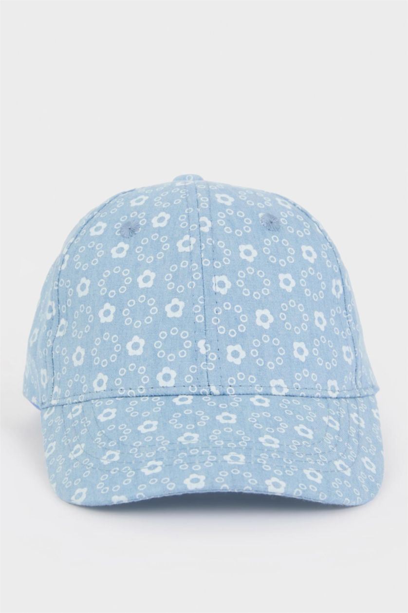 طفلة صغيرة أزرق شفقة كاب بناتي قطن مطبوع