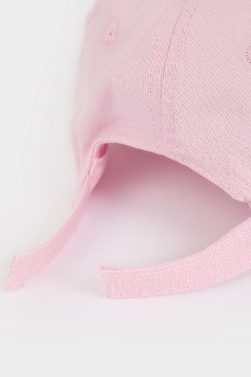 BABY GIRL Light Purple Girl Printed Cotton Cap