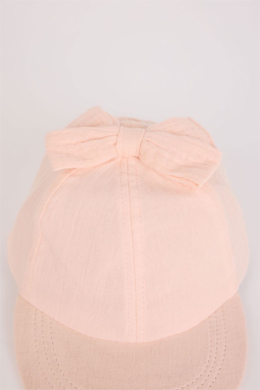 Baby Girl Pink Baby Girl Muslin Cap