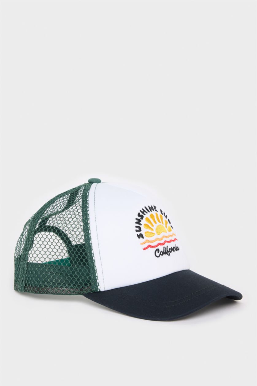 Boys & Teens NAVY Boy Embroidered Cotton Cap