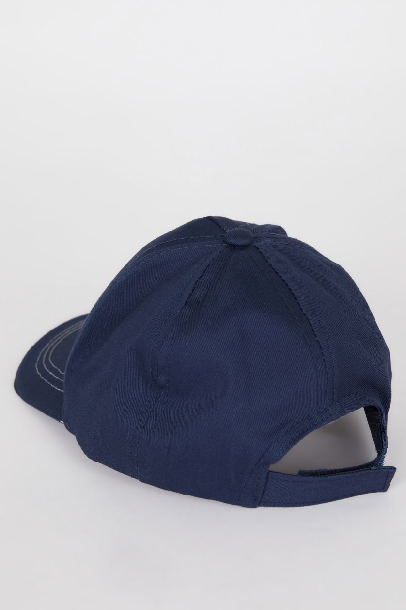 Boys & Teens NAVY Boy Embroidered Cotton Cap