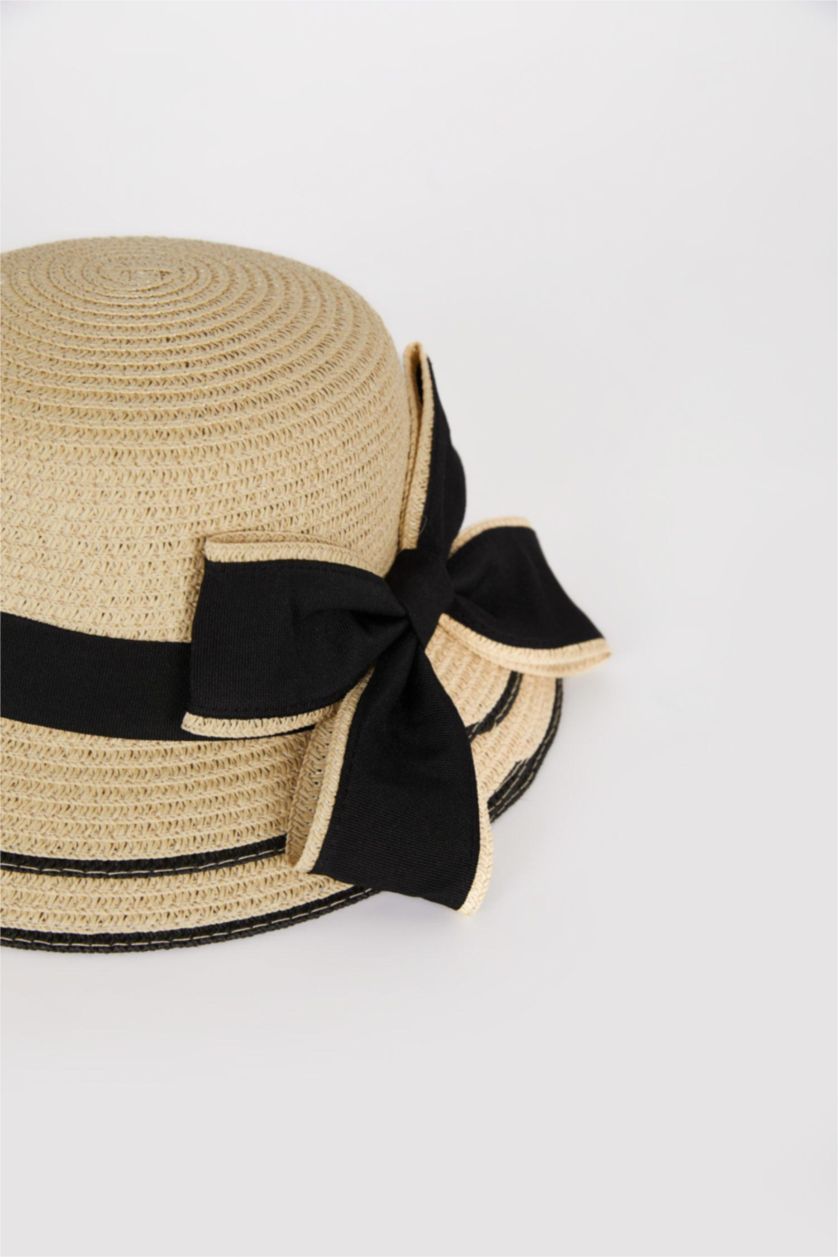 Girls & Teens Beige Girl Straw Hat