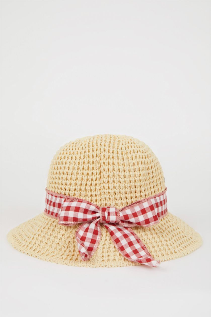 Girls & Teens Beige Girl Straw Hat