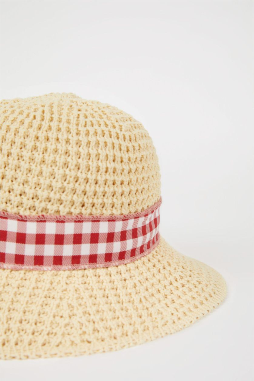 Girls & Teens Beige Girl Straw Hat