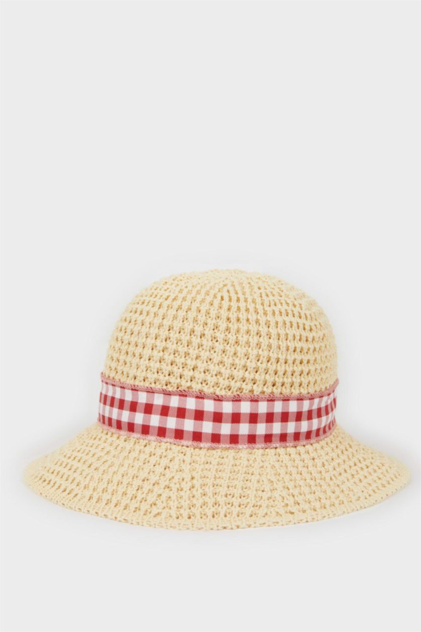 Girls & Teens Beige Girl Straw Hat