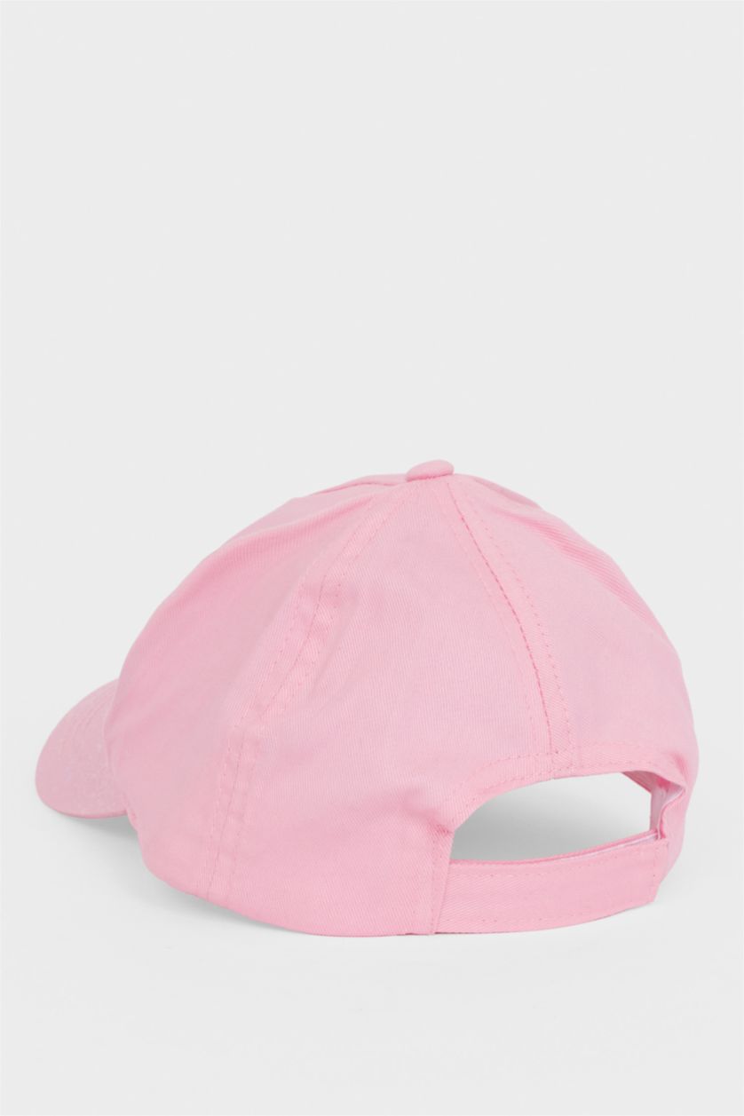 Kız Çocuk - Genç Kız Açık Pembe 3D Pamuklu Cap Şapka Kız Çocuk