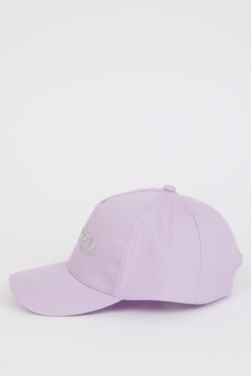 بنات بنفسجي فاتح شفقة كاب بناتي قطن مطرز